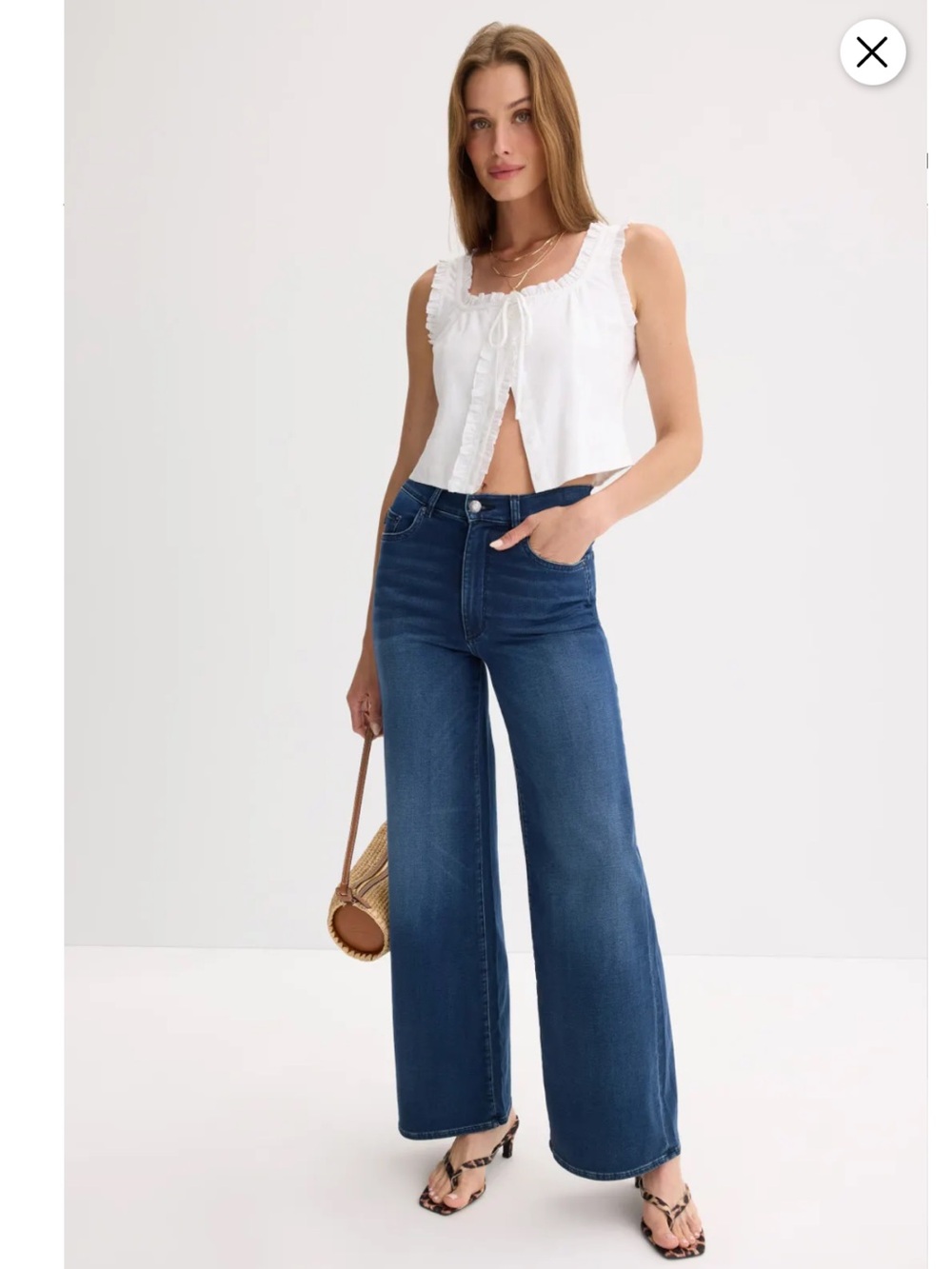 DL1961 Hepburn Wide Leg high Rise 32", Size: 31